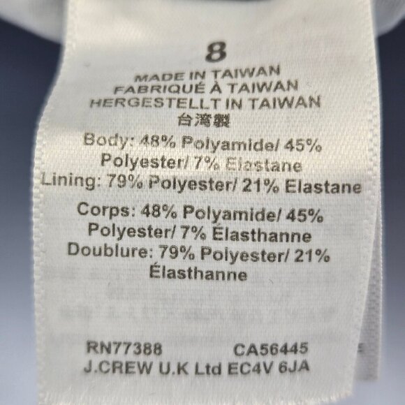 J Crew Size 8 Blue White Gingham Check One Piece Swimsuit Adj Ruffle Straps - Picture 9 of 13